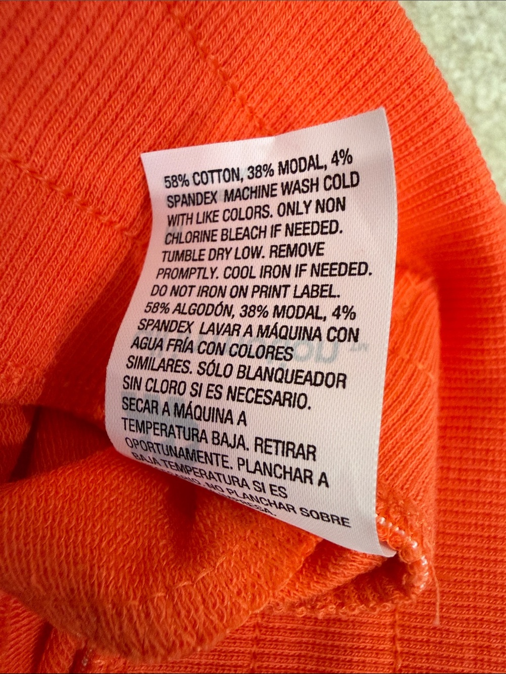 Women’s Orange Drawstring Casual Shorts - Picture 9 of 9